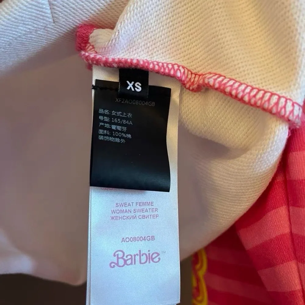 Authentic Balmain Pink and Yellow Long Sleeve Tee - Picture 5 of 8